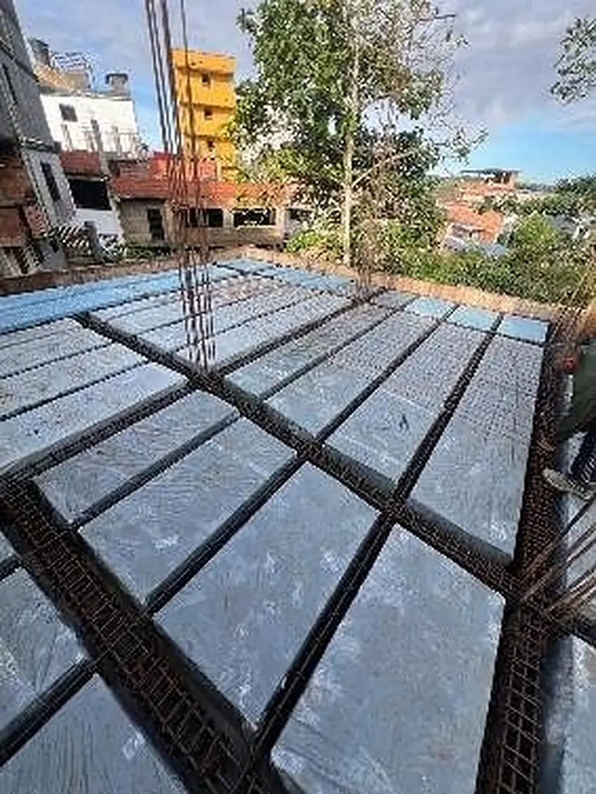 Losa aligerada del proyecto de vivienda en Segovia